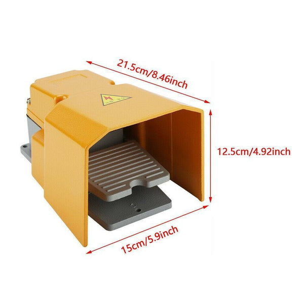 Foot Switch Pedal Momentary Heavy Duty Oil Resistant Corrosion-resistant Guard