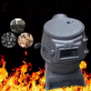 Wood-Burning Heating Stove Thickened Cast Iron Coal Stove Tent Indoor Heating