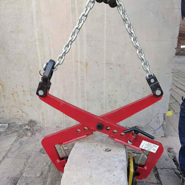 Stone Lifting Clamp w/Non-Slip Rubber Marble Clamp Heavy Duty Stone Lifter 350KG