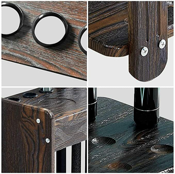 Pool Stick Holder Floor Stand Holds 12 Cues Pool Table Ball Rack Stick Storage