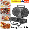 Electric Waffle Maker 10 Heart Shaped Waffles Nonstick Baker Breakfast Snacks