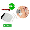 12PCS TENS Machine Replacement Electrode Pads Self Adhesive Reusable 50x50 mm AU