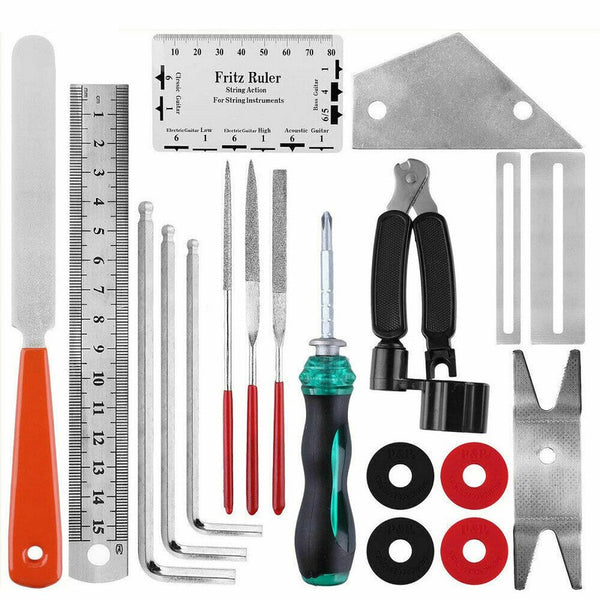Luthier Guitar Care Kit Repair Maintenance Tool Full Set Guitar Tool Plier 20Pcs