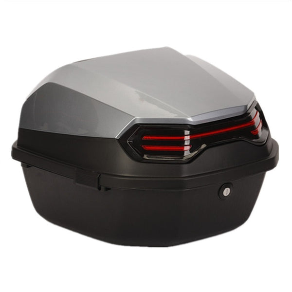 Motorcycle Tour Tail Box Scooter Trunk Luggage Lockable Waterproof w/ Mountings