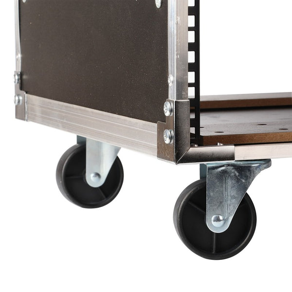 12U/16U  Audio Equipment Rack Rolling Network Rack AV Rack Stand with Wheels AU