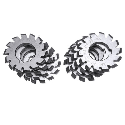 8Pcs Gear Milling Cutters with 20° Pressure Angle for Metric Module M1-M8 Gears