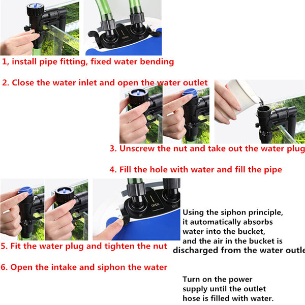 Aquarium Fish Tank Filter External Canister 3000L/H Aqua Water Pond Pump Filter
