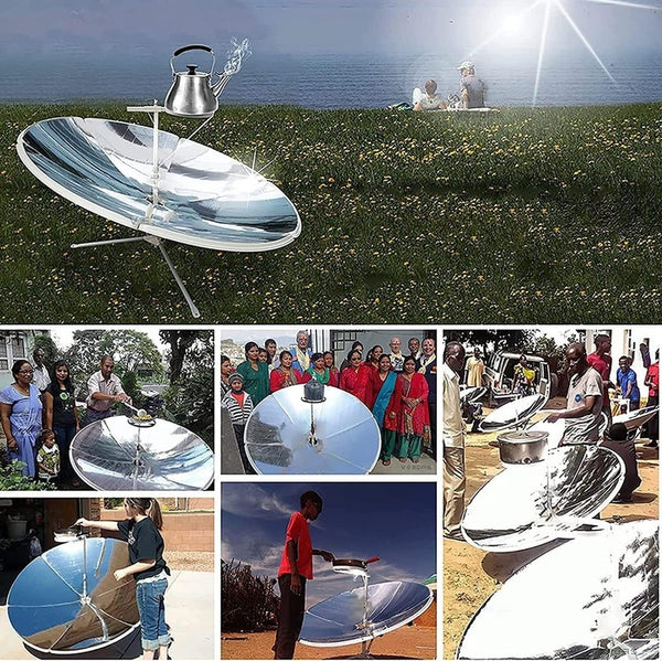 Portable Concentrating Solar Cooker Outdoor Camping Solar Oven Stove Picnic BBQ