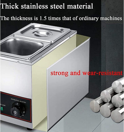 Electric Food Warmer Bain Marie Pearl Warmer Buffet Food Insulation Machine 10L