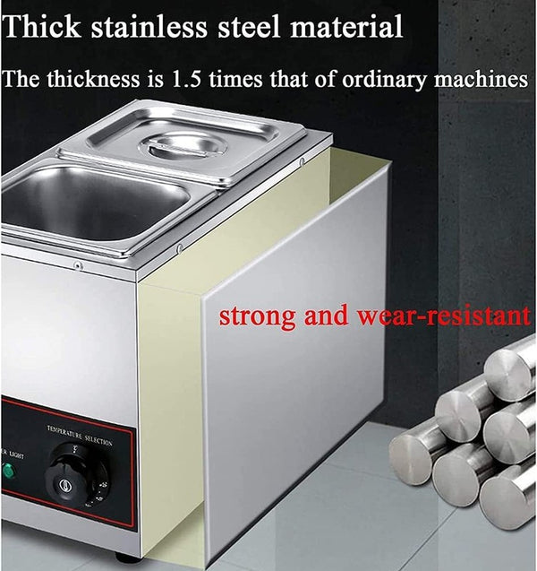 Electric Food Warmer Bain Marie Pearl Warmer Buffet Food Insulation Machine 10L