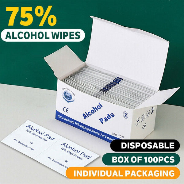 500PCS Alcohol Wipes Individually Wrapped with 75% Isopropyl Alcohol for Home