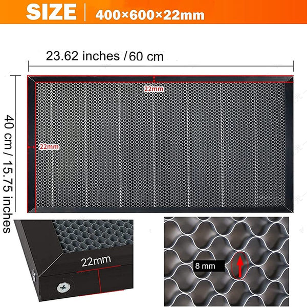 Laser Cutting Honeycomb Working Table Panel Laser Bed 15.75 x 23.62 x 0.86 inch