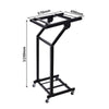 12U Adjustable Audio Rack Mount Studio Equipment Rolling Mixer Stand Stage Cart