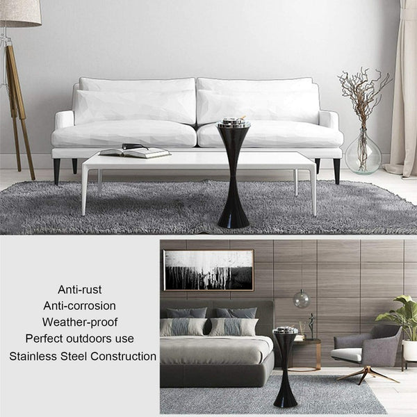 Free Standing Ashtray Floor Cigarette Ash Tray Stainless Steel Litter Ashbin  AU