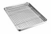 Stainless Steel Baking Pan Oven Tray Cookie Sheet Commercial Roasting Deep Pans