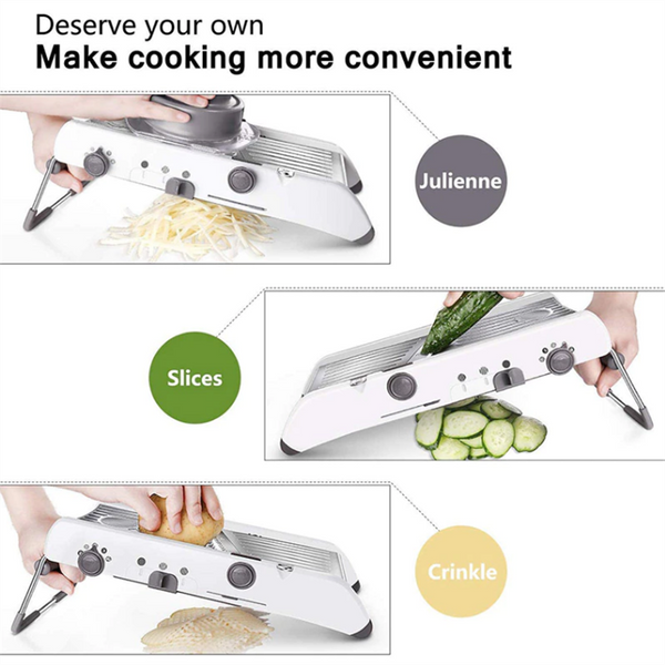 18 in 1 Vegetable Mandolin Slicer Fruit Peeler Cutter Grater Chopper Tool Slicer