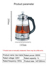 1L Electric Smart Kettle Automatic Steam Spray Teapot Coffee Tea Glass Boiler