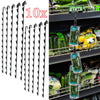 10x Metal Snack Hanging Strips Store Supermarket Shelf Merchandising Clip Strip