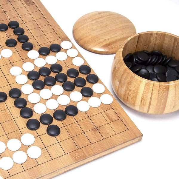 Wooden Go Game Set Baduk Weiqi Board Game Chess Piece Bowl /Wei Qi Game Set