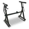 Piano Keyboard Stand Adjustable Folding Set Z Style Keyboard Stand with Wheels