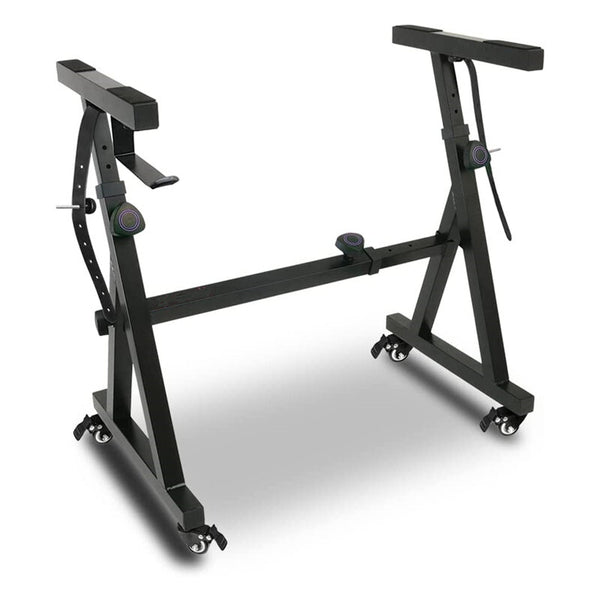 Piano Keyboard Stand Adjustable Folding Set Z Style Keyboard Stand with Wheels