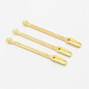 2X Gold Snuff Spoon Micro Spoon Spatula Spoon Stainless Steel Scoop ANTIQUE