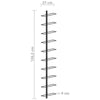 Wall Mounted Wine Rack Liquor Holder Organizer Industrial Storage Display Shelf