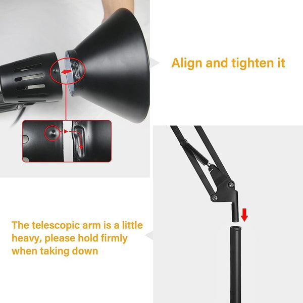 Floor Lamp Adjustable Tall Light Modern for Living Room Bedroom Reading AU Room