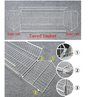 5 Tier Retail Display Rack Organizer Storage Shelf Heavy Duty Metal Basket Cart