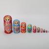 10pcs Russian Nesting Dolls Stacking Wooden Matryoshka Dolls Home Decor Gifts AU