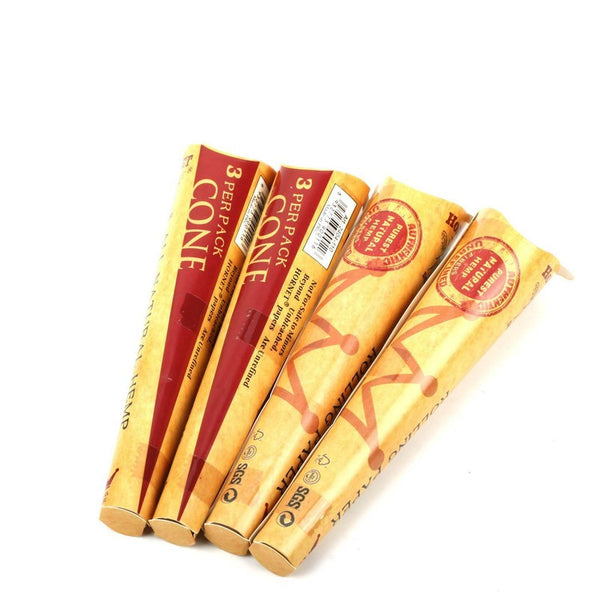 24X Pre-Rolled Smoking Cone 72 Cones 110MM Rolling Paper Natural Unrefined Paper