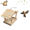 Hanging Wooden Bird House Feeder Outdoor Nest for Wild Birds Garden Decoration