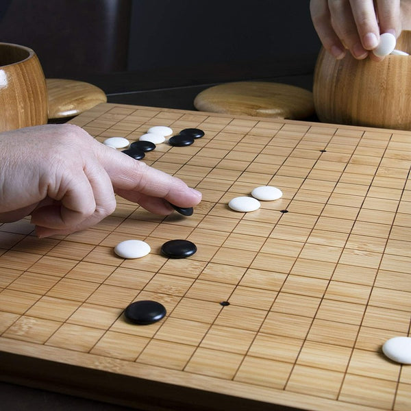 Wooden Go Game Set Baduk Weiqi Board Game Chess Piece Bowl /Wei Qi Game Set