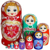 10pcs Russian Nesting Dolls Stacking Wooden Matryoshka Dolls Home Decor Gifts AU