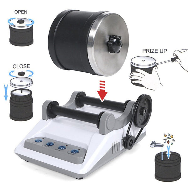 Rock Tumbler Kit for Kids & Adults Rock Polisher Stone Tumbler DIY Gemstones