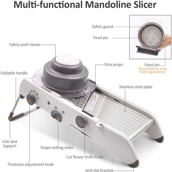18 in 1 Vegetable Mandolin Slicer Fruit Peeler Cutter Grater Chopper Tool Slicer