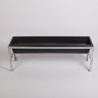 1m Sheep Goat Cattle Water Feed Trough Livestock Farm Feeder Tray with Bracket