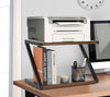 2 Tier Wood Desktop Printer Stand Home Printer Stands Table Top Organiser Shelf
