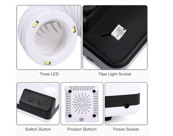 Dental Vacuum Cleaner Dust Collector Extractor Polishing Dust Suction Machine