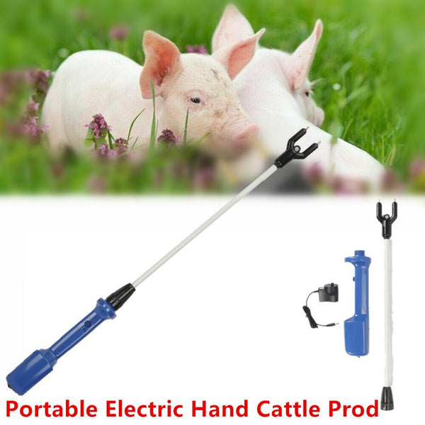 Handheld Cattle Prodder Stock Prod Rechargeable 12000V Electric Shock Pig Sheep