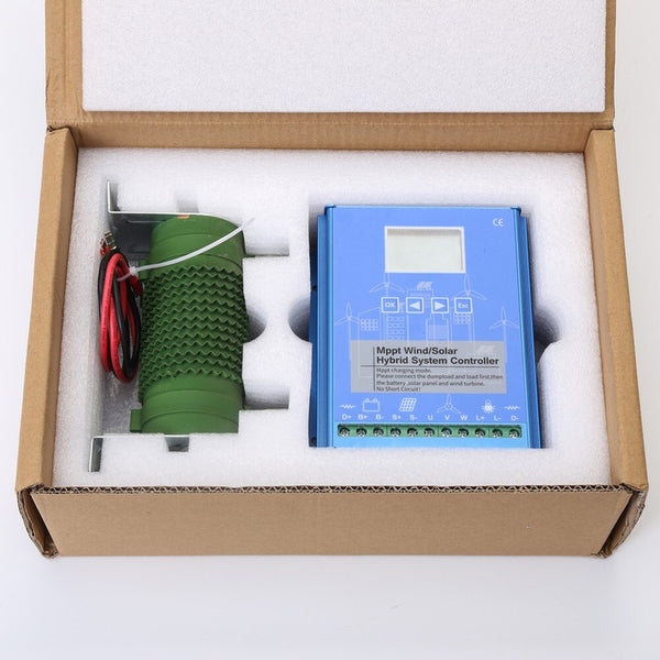 1600W 12/24/48V MPPT Solar Wind Hybrid Wind Turbine Generator Charge Controller