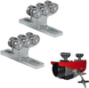 2PCS 6 Wheel Electric Hoist Trolley Roller T Trolley Assembly Silent Trolley