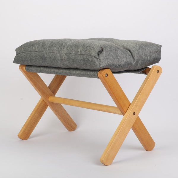 Foldable Foot Step Stool Ottoman Foot Rest Under Desk Padded Sofa Cushion Stool