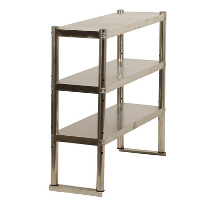 3Tier Commercial Kitchen Overshelf bench Top Stainless Steel for Prep&Work Table