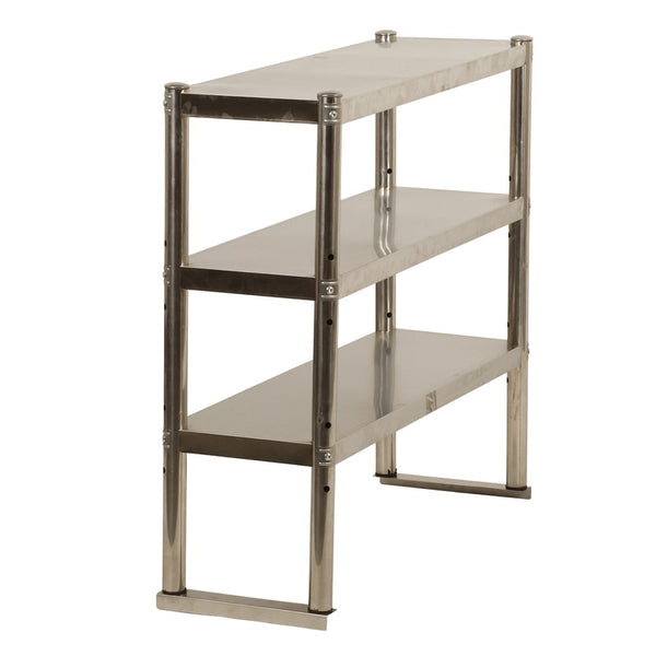 3Tier Commercial Kitchen Overshelf bench Top Stainless Steel for Prep&Work Table