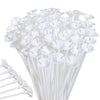 200pcs Balloon Stick Pole Reusable Rods Holder Cup Party Balloon Access&ex  40cm