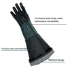 2x Sandblasting Cabinet Gloves Blast Protection Glove Holders Safety Work Gloves