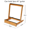 3/4 Guitar Rack Holder Stand Wooden Folding Acoustic Bass Display Storage Rack