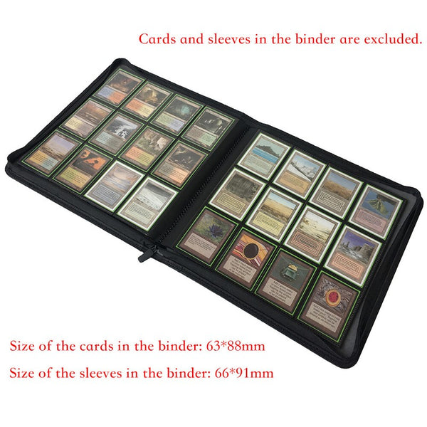 12 Pocket Card Binder 480 Cards Zip Card Album Folder Book
