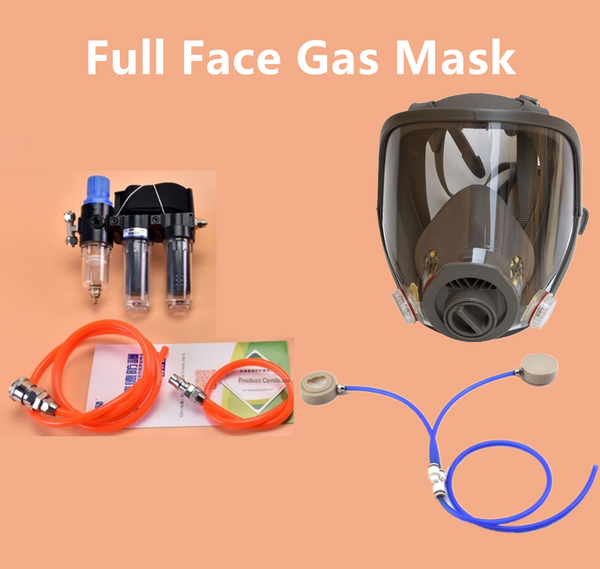 3 in1 Painting Safety Supplied Air Fed Respirator System 6800 Full Face Gas Mask
